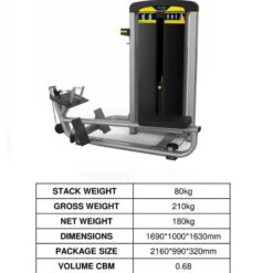 Alternative view of BTM-012A Seated Low Row Machine