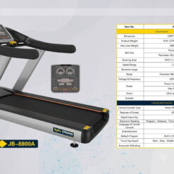 Alternative view of JB-8800A Semi Commercial Treadmill