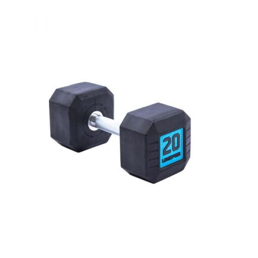 LIVEPRO PREMIUM SQUARE RUBBER DUMBBELL - Image 3