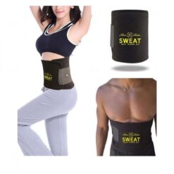 Hot Shaper Sweat Waist Trimmer Belt Black