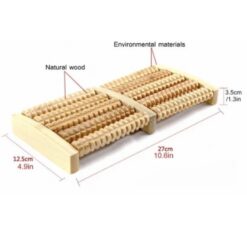 Alternative view of Traditional Wooden Roller Foot Massager