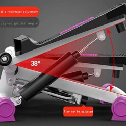 Alternative view of Mini Air Cushion Twist Stepper Fitness Stepper Resistance with LCD Display Suitable for Indoor Exercise in Office Home