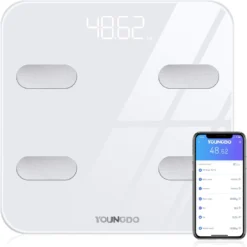 YOUNGDO 30*30cm Bathroom Scales Monitor Analyzer with Android/iOS App
