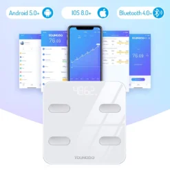 Alternative view of YOUNGDO 30*30cm Bathroom Scales Monitor Analyzer with Android/iOS App
