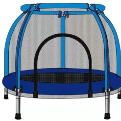 Alternative view of Trampoline is kids square trampoline mini round trampoline