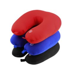 Travel Pillow U-Shaped Microbead Battery-operated Vibrating Neck Massage Pillow