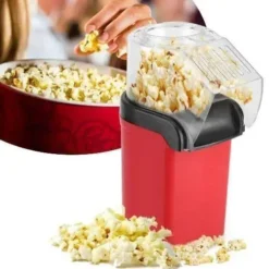 Hot Air Popcorn Popper Electric Machine Snack Maker with Removable Lid