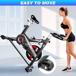 Alternative view of YONKFUL Exercise Bike Belt Drive Indoor