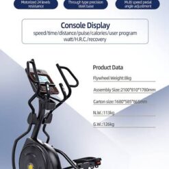 Alternative view of E30 COMMERCIAL ANGLE ADJUSTABLE ELLIPTICAL