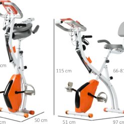 Alternative view of HOMCOM 2-in-1 Foldable Exercise Bike