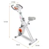Folding Exercise Bike Adjustable Aerobic Training Fitness Cardio Machine