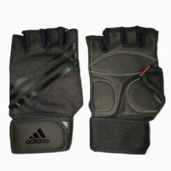 Alternative view of Adidas Weight Lifting Gloves Padded Gym Workout Fitness Exercise Wrist Strap
