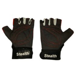 Alternative view of Weight Lifting Leather Gym Gloves Padded Palm
