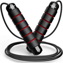 Jump Rope Professional Tangle Free Rapid Speed Jumping Rope Foam Handle Adjustable Steel Skipping Rope Gym Fitness Slim Body