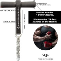 Alternative view of Vikingstrength Forearm Blaster- Thick Handle Forearm strengthener exercise equipment. Thick Wrist Roller for Muscle building and Injury prevention Hand Grip...