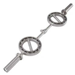 Custom Weight Lifting Barbell Powerlifting Bar Fitness 360 Degree Ez Barbell Bar with Rotating Round Grip