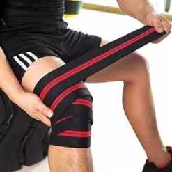 Knee Wraps (Pair) for Cross Training WODs, Gym Workout, Weightlifting, Fitness & Powerlifting - Knee Straps for Squats - For Men & Women- 80 inch - Compression & Elastic Support