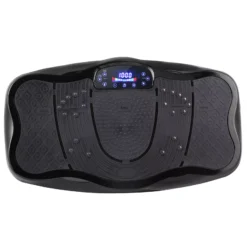 Waver Vibration Plate Exercise Machine Whole Body Fitness Vibrat Platform Black