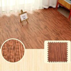 Alternative view of Interlocking EVA Foam Mats Wood Effect