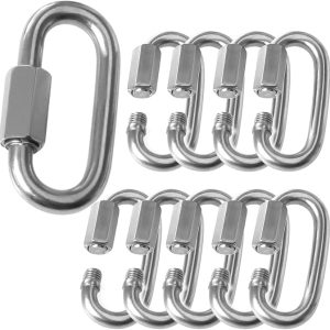 Chain Connector Stainless Steel Swing Clip Screw Lock 3inches Single