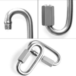 Alternative view of Chain Connector Stainless Steel Swing Clip Screw Lock 3inches Single