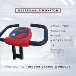 Alternative view of Endless EL 930 Steel Foldable Exercise Bike With Speed, Heart Rate, Time and Distance LCD Digital Display | Red/Black | Alloy Steel | 110 Kg (242LB) Max Weight Support
