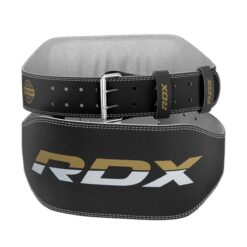 RDX 6 Inch Leather Gym Belt