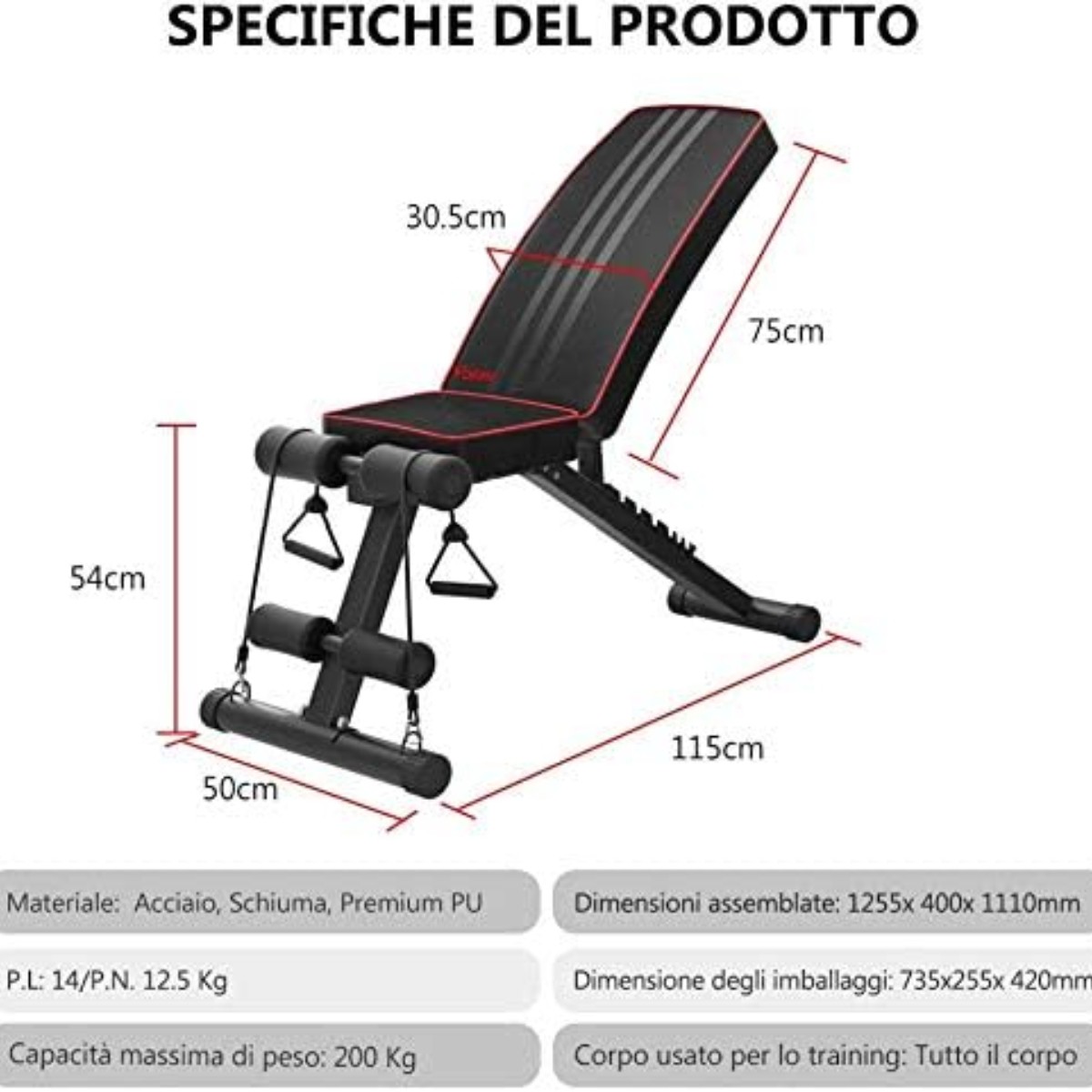 YOLEO Adjustable Weight Bench - Image 6