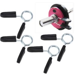 Heavy Duty Barbell Clamp Spring Collar Clips for Secure Weightlifting  PAIR