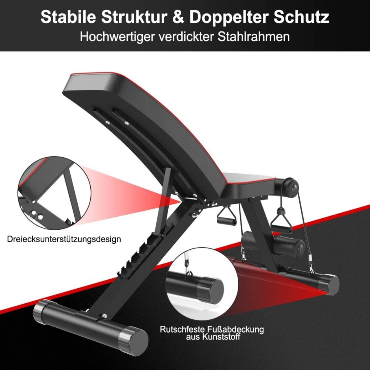 YOLEO Adjustable Weight Bench - Image 11