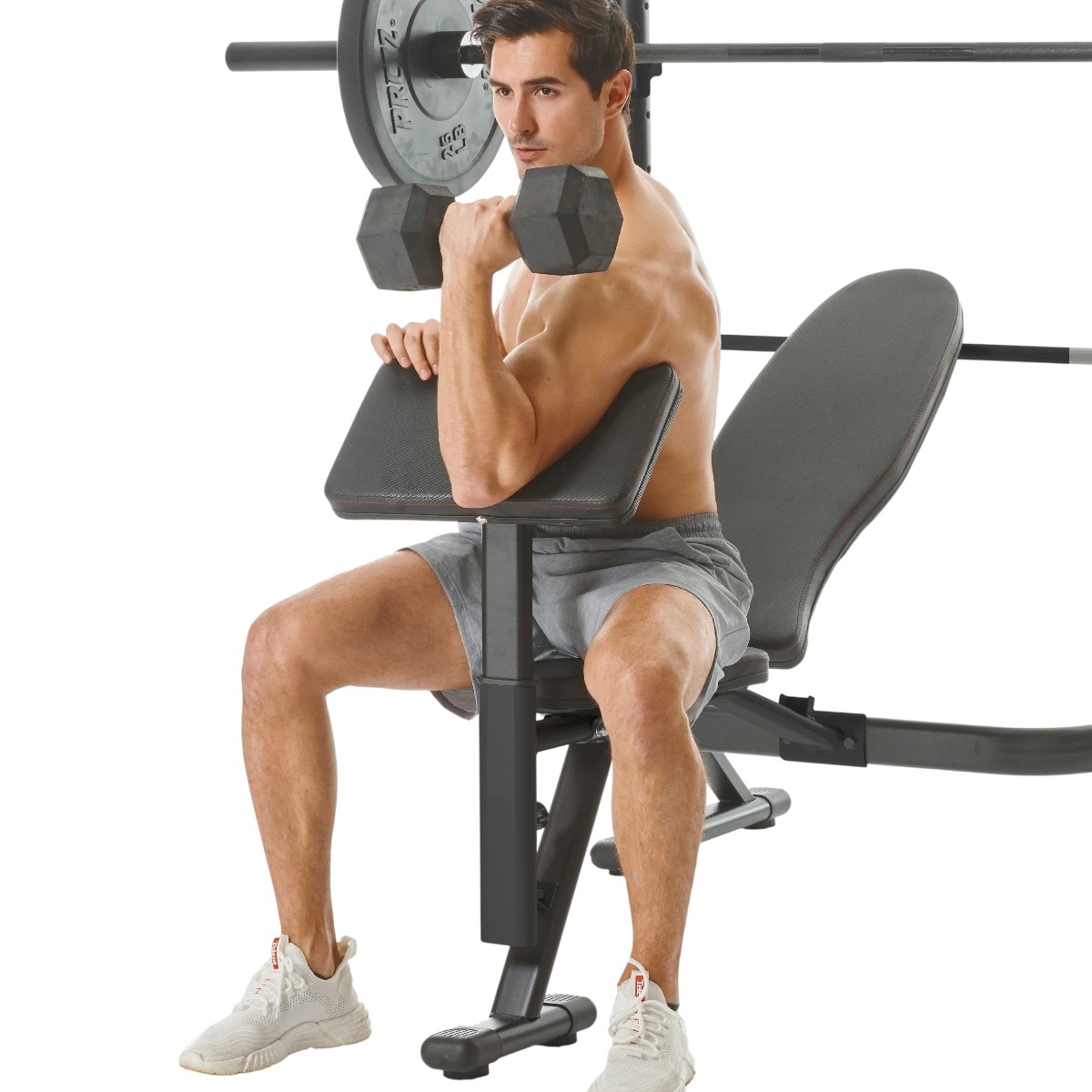 ADJUSTABLE WEIGHT BENCH WITH OLYNPIC SQUAT RACK XD2400 - Image 11