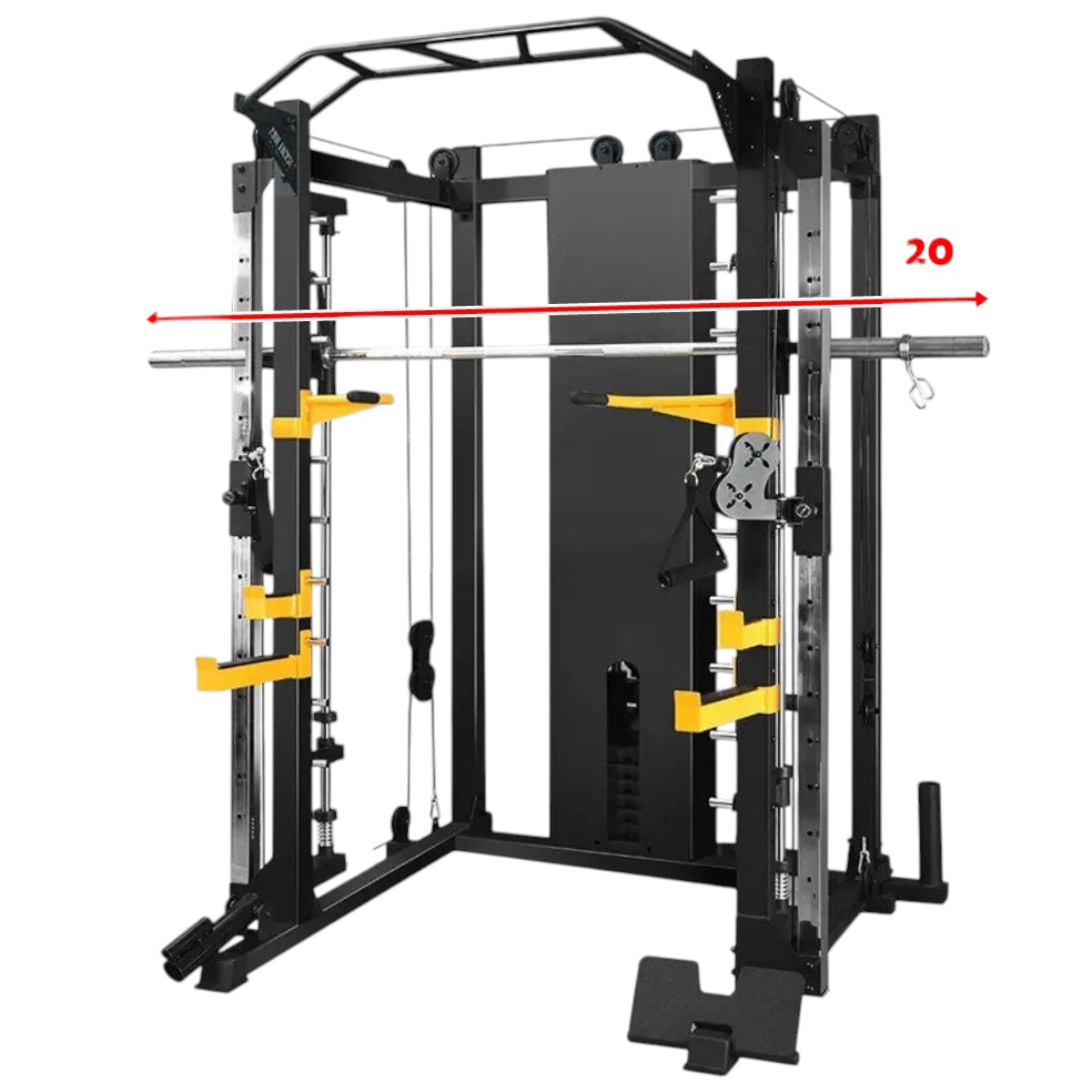 DUAL FUNCTIONAL TRAINER WITH SMITH MACHINE FOR DOMESTIC USE XD9001 - Image 9