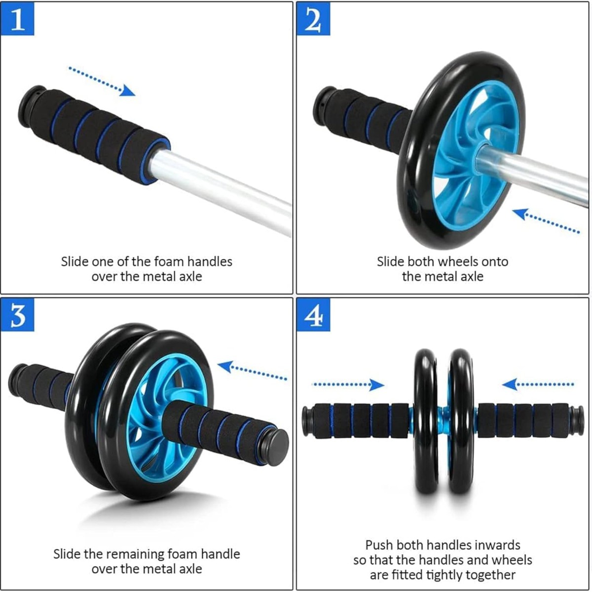 Double Wheel Abdominal Muscle Wheel for Home Exercise Fitness Equipment - Image 3