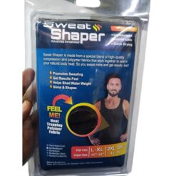 Alternative view of Men's Body Sweat Shape Wear Vest Polymer Shapewear, Workout for Weight Loss Waist Body Slimming,