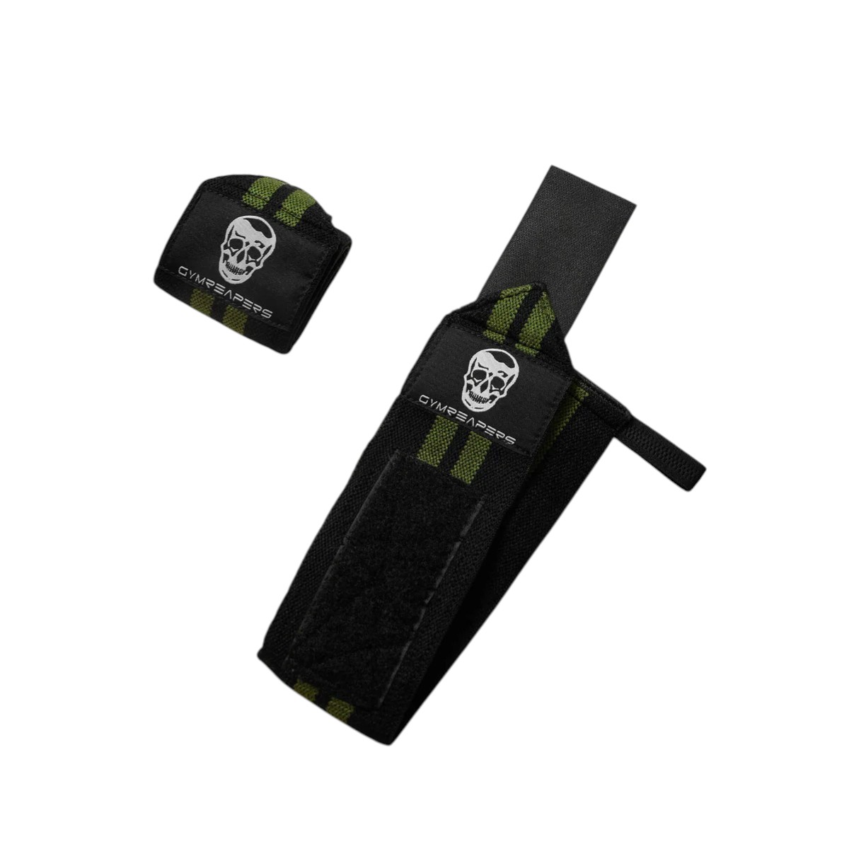 Gymreapers Wrist Wraps - 18" Weightlifting Wrist Support - Green - Image 3