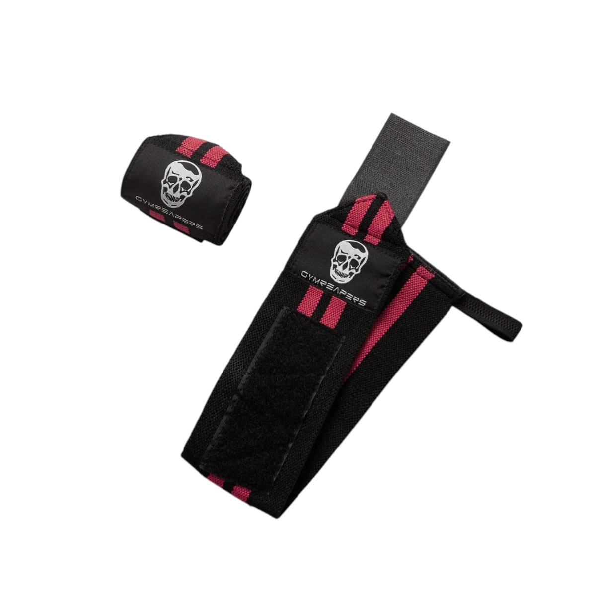 Gymreapers Wrist Wraps - 18" Weightlifting Wrist Support - Pink - Image 3