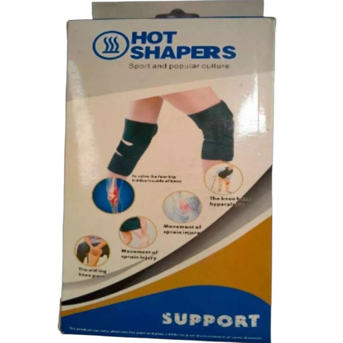 Self heating knee pad hot shapers