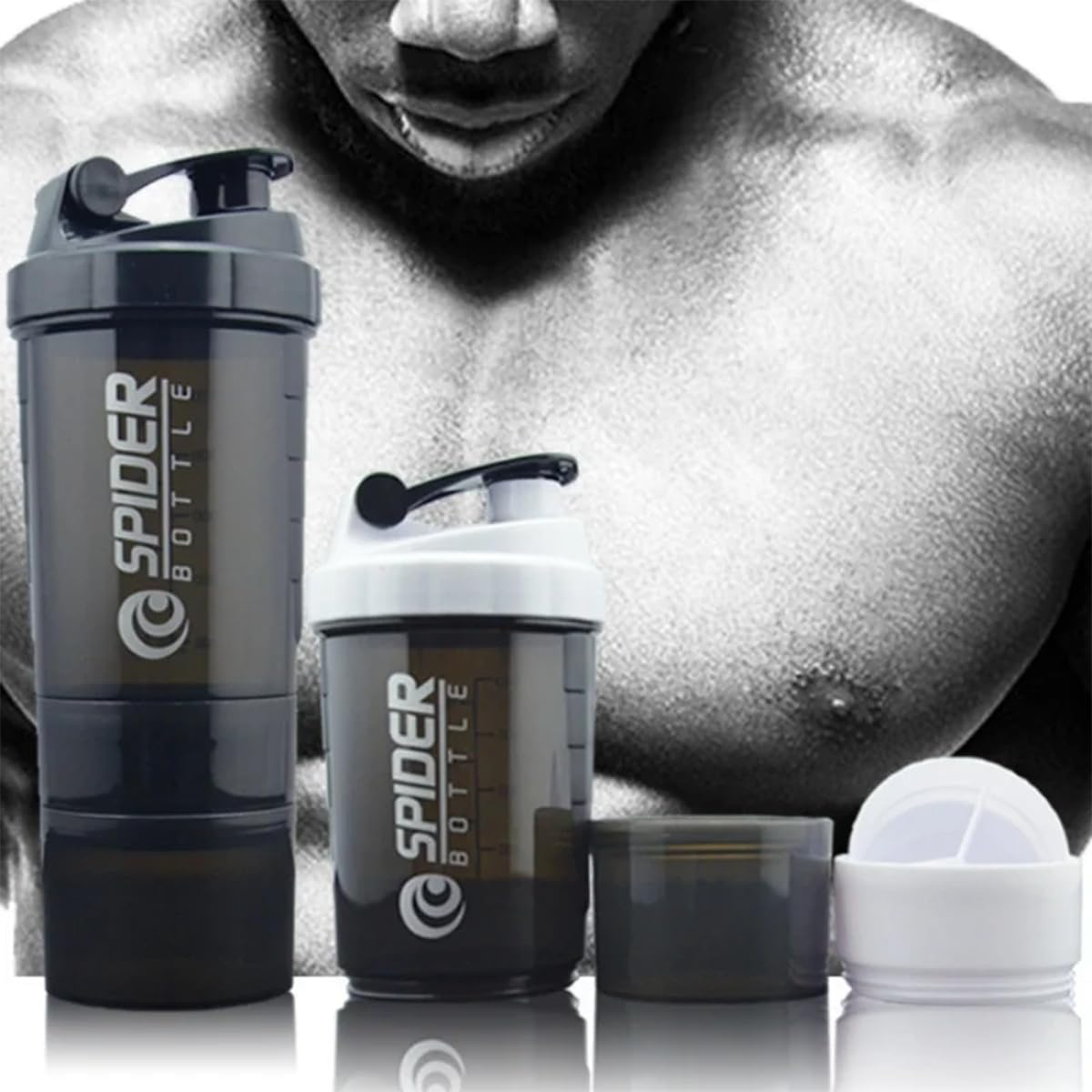 2 Storage Box Shaker Cups For Protein Shakes - Image 6