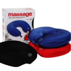 Alternative view of U Shaped Vibrating Massage Pillow Super Comfortable Neck Support Cushion