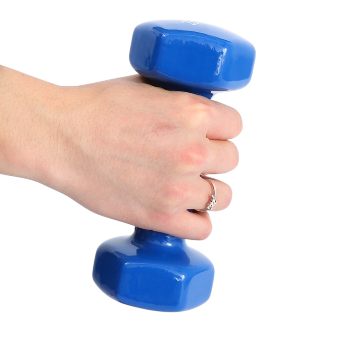 Vinyl Coated Iron Dumbbell 1 Kg - Image 7