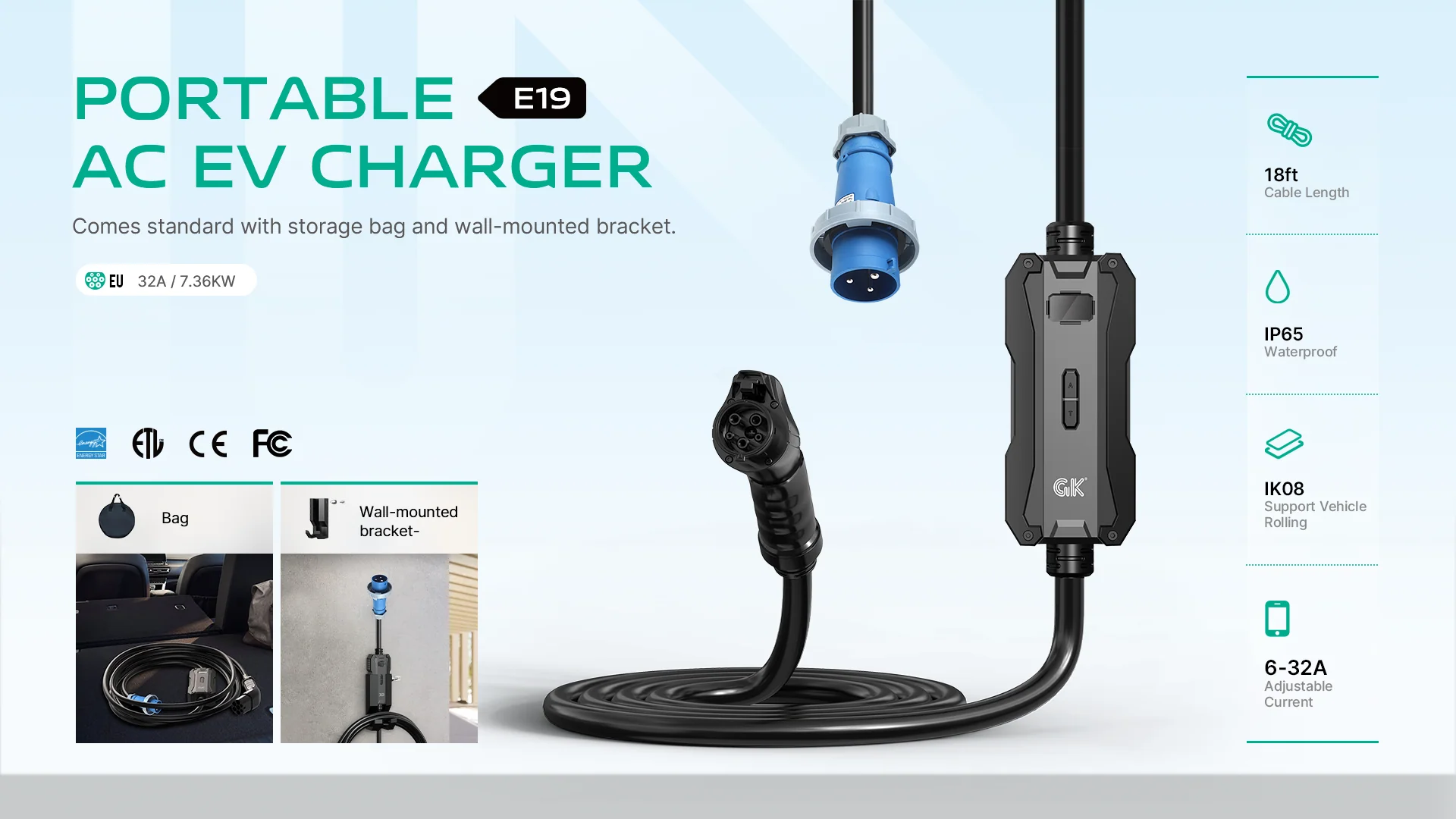 E19 7.36KW EV Charger - Image 2