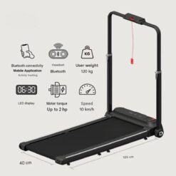 Alternative view of Folding Walking Pad Treadmill with Bluetooth & App
