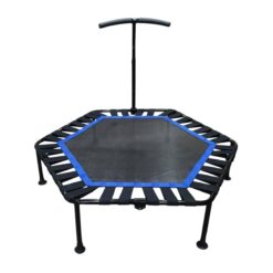 50-inch Fitness Trampoline Cardio Exercise Rebounder for Adult - Home and Gym Blue & Black