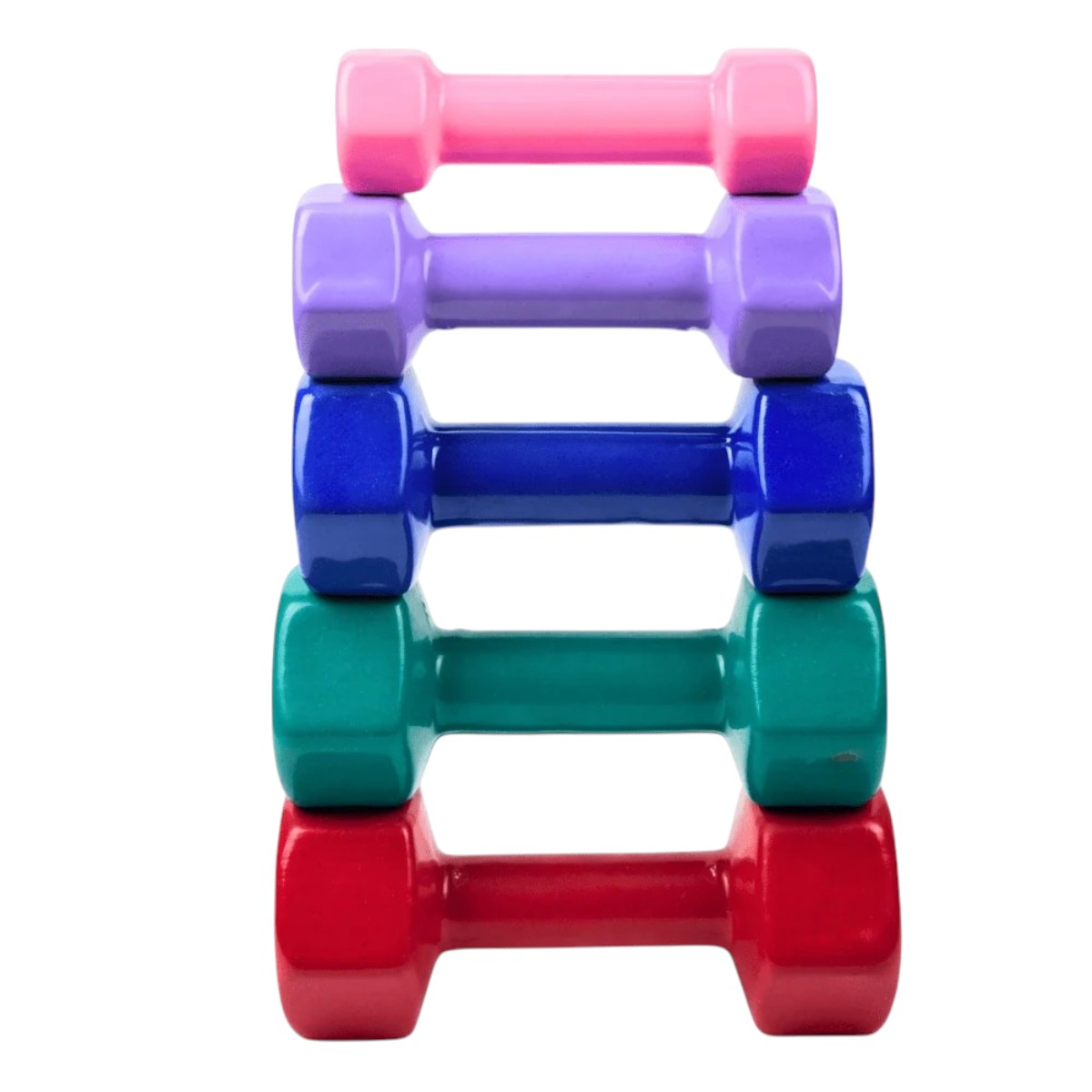 Vinyl Coated Dumbbells 1KG to 5KG (Pack of 2 ) - Image 2
