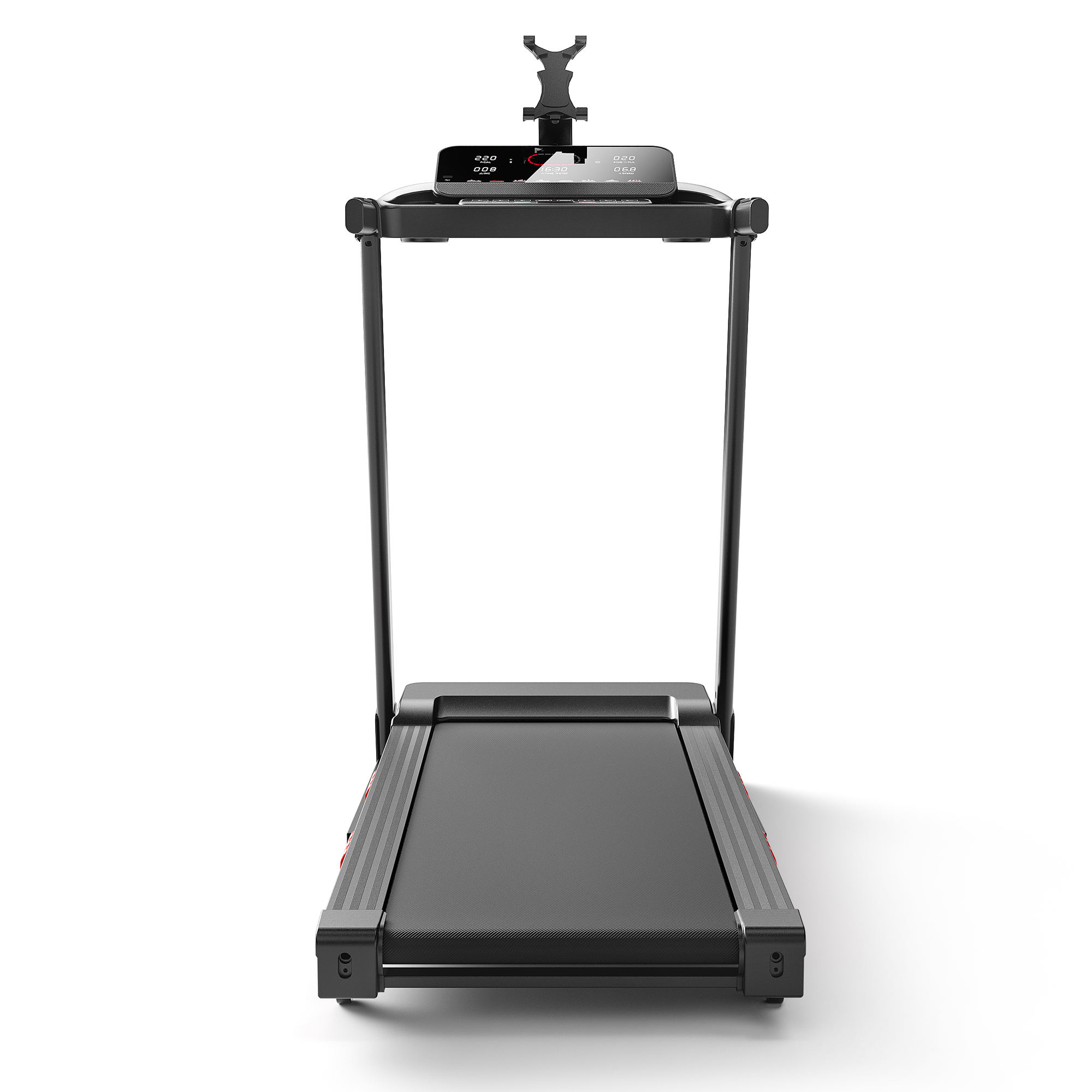 Electric 1.25HP DC Brushless Motor Folding Portable Treadmill Manual Incline 1-14km/h Speed Max 120kg Capacity for APP Control - Image 3