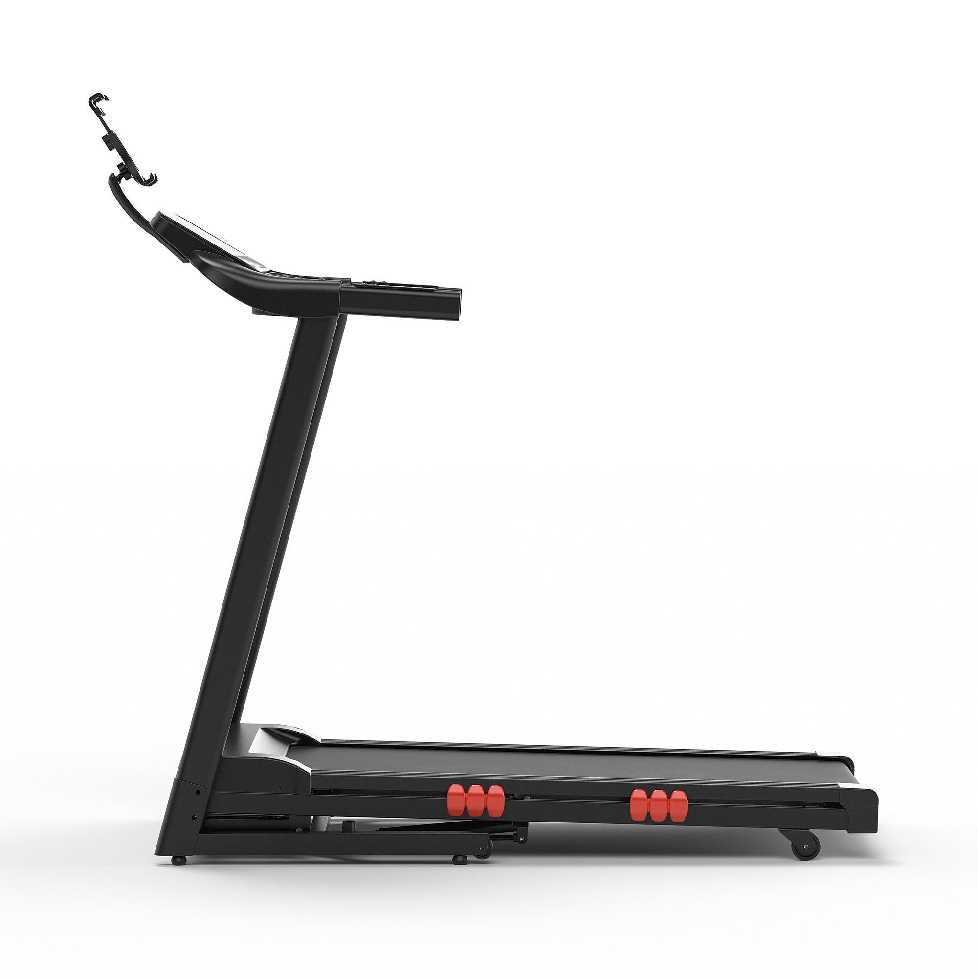Electric 1.25HP DC Brushless Motor Folding Portable Treadmill Manual Incline 1-14km/h Speed Max 120kg Capacity for APP Control - Image 4