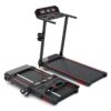 Foldable Electric Treadmill 2 HP Motor LED Display Steel Frame Speed Adjustable (1-12km/h) Portable Home Gym Equipment Manual
