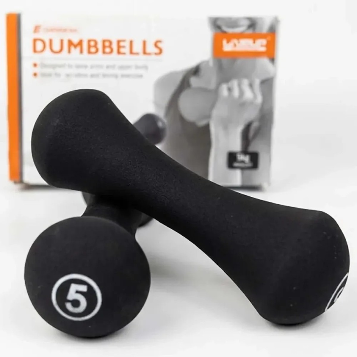 Liveup Dumbbells Bone Shape Neoprene 5kg*2 LS2002 - Image 2