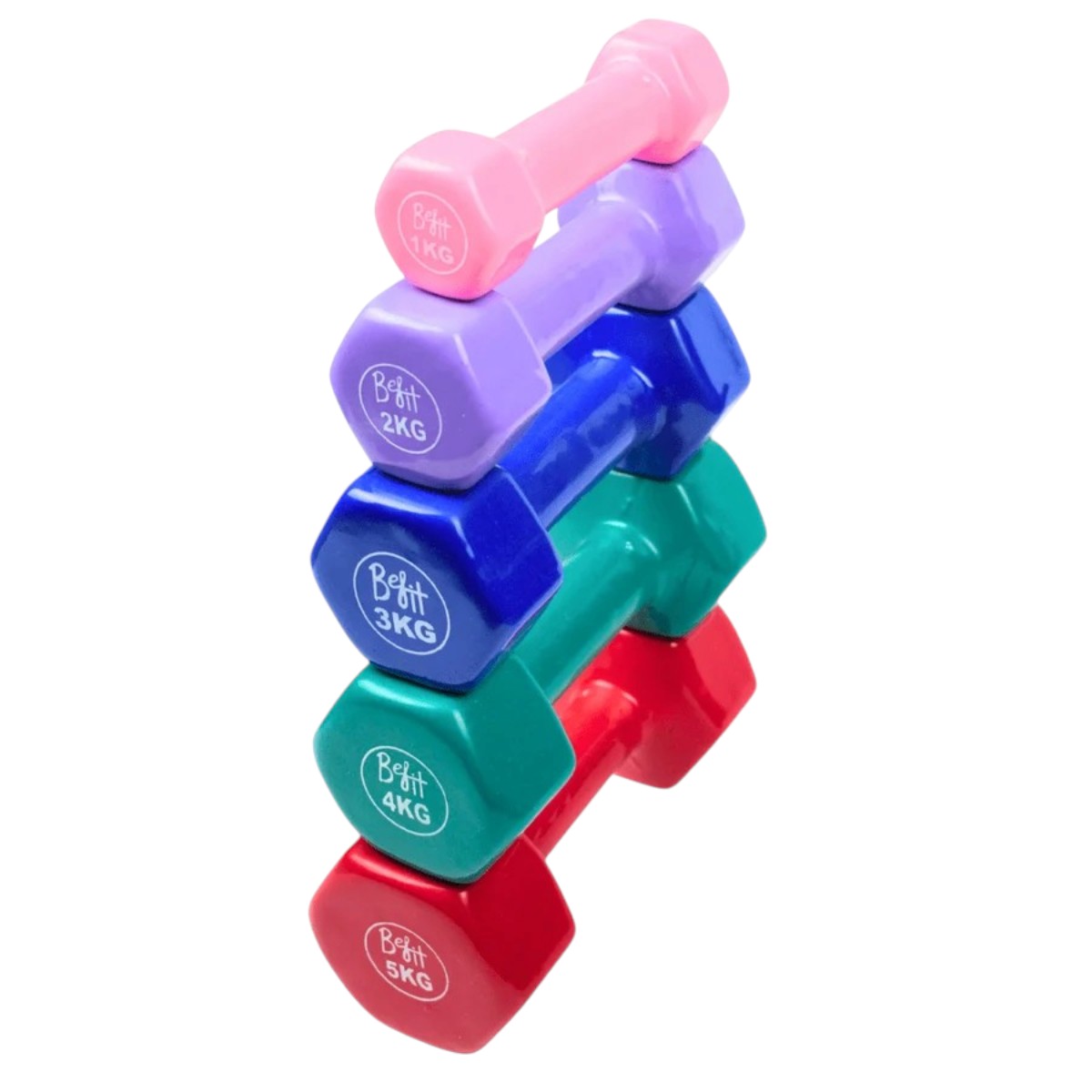 Vinyl Coated Dumbbells 1KG to 5KG (Pack of 2 ) - Image 3