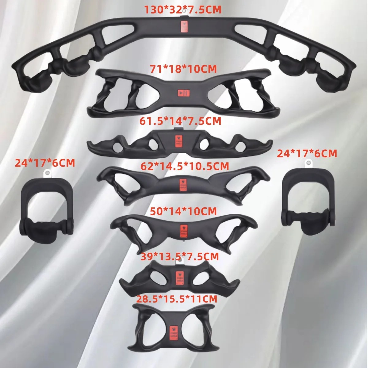 Powergrip Set – Ergonomic Cable Attachment System | 8 Grips + Stand - Image 3